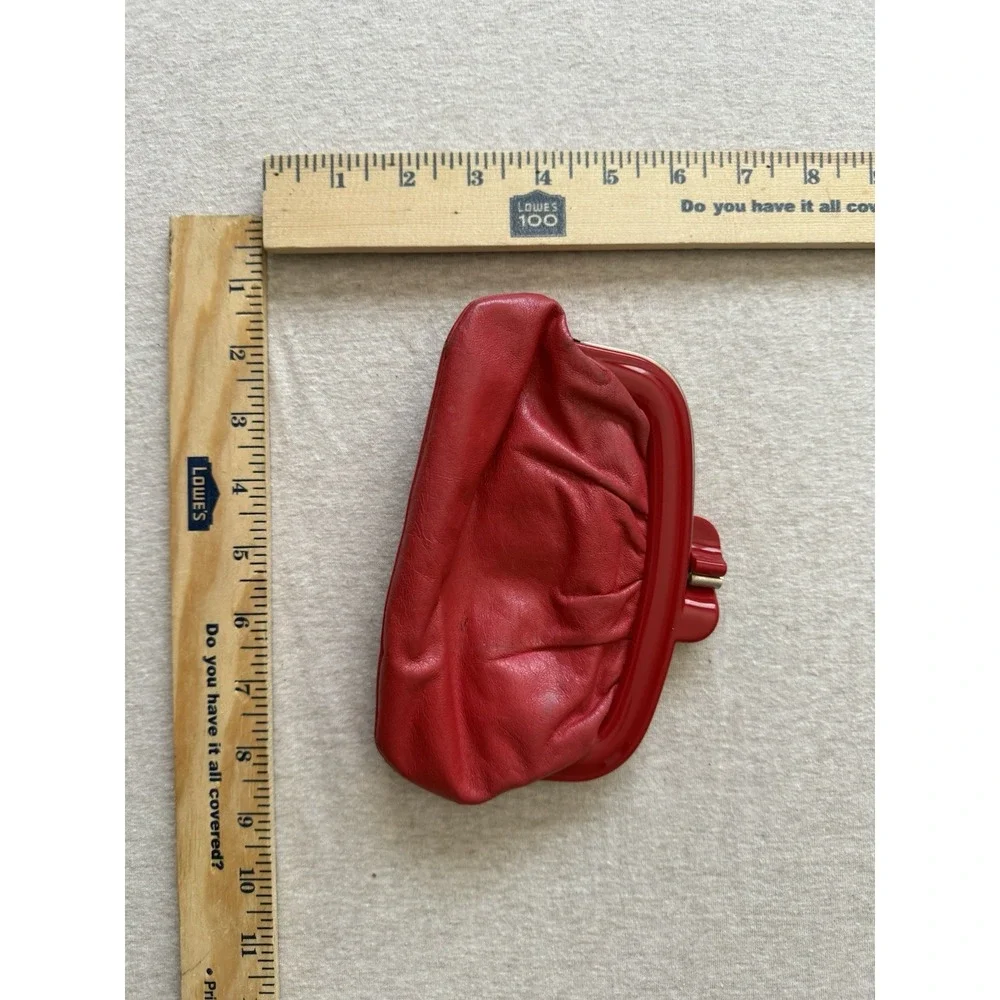Lipstick Red Clutch Snap Cigarette Purse